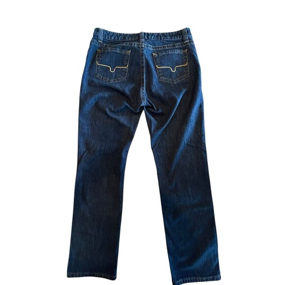 Kimes Ranch Betty Jeans Women Tag 4/32 Mid Rise Straight Leg Bootcut Dark Blue - Picture 3 of 8